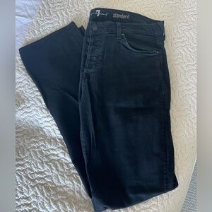 7 for all mankind Black Jeans Sz 36